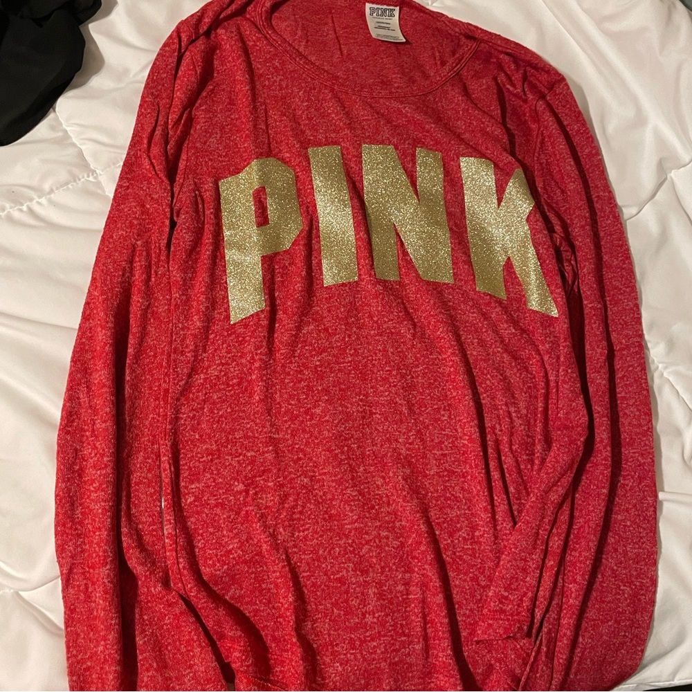 PINK Long Sleeve PJ Top